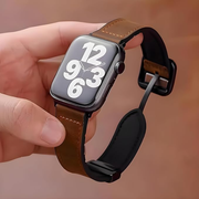 Leather Magnetic Clasp Strap for apple 42/44/45/49 mm