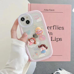 cute angel cover for iphone  . 3d case