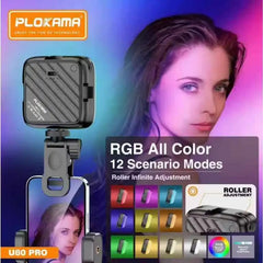 Plokama U80 pro LED RGB mobile phone light